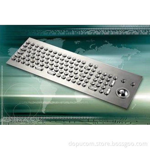 106 Keys Kiosk Payment Trackball, PS/2, USB Stainless Steel